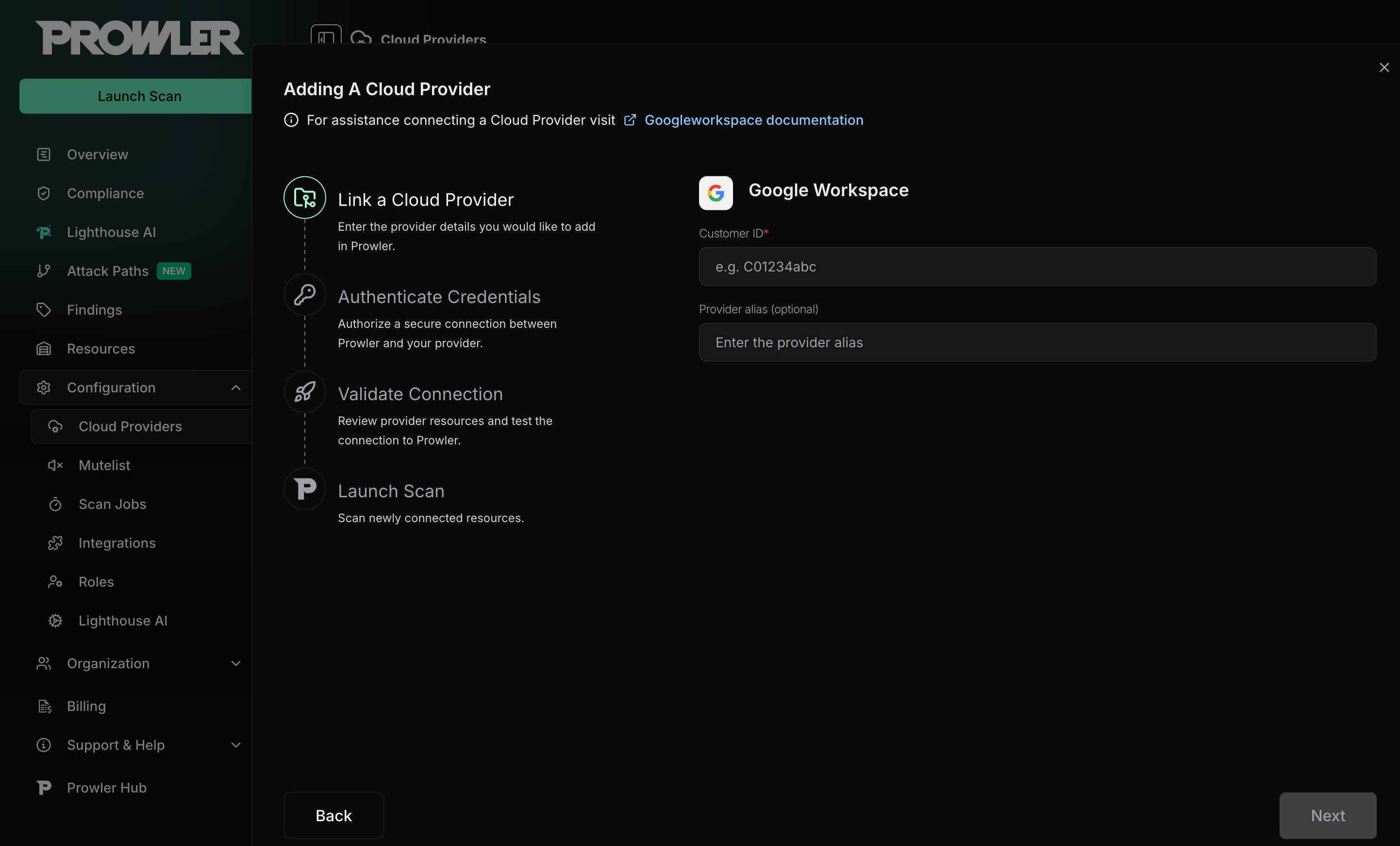 Google Workspace Customer ID Form