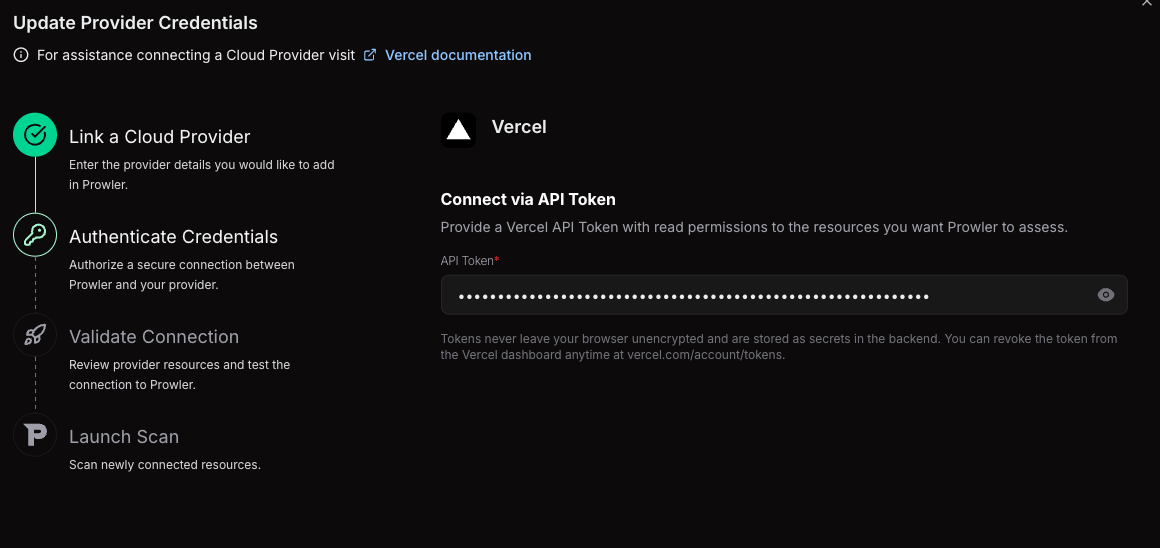 API Token Form