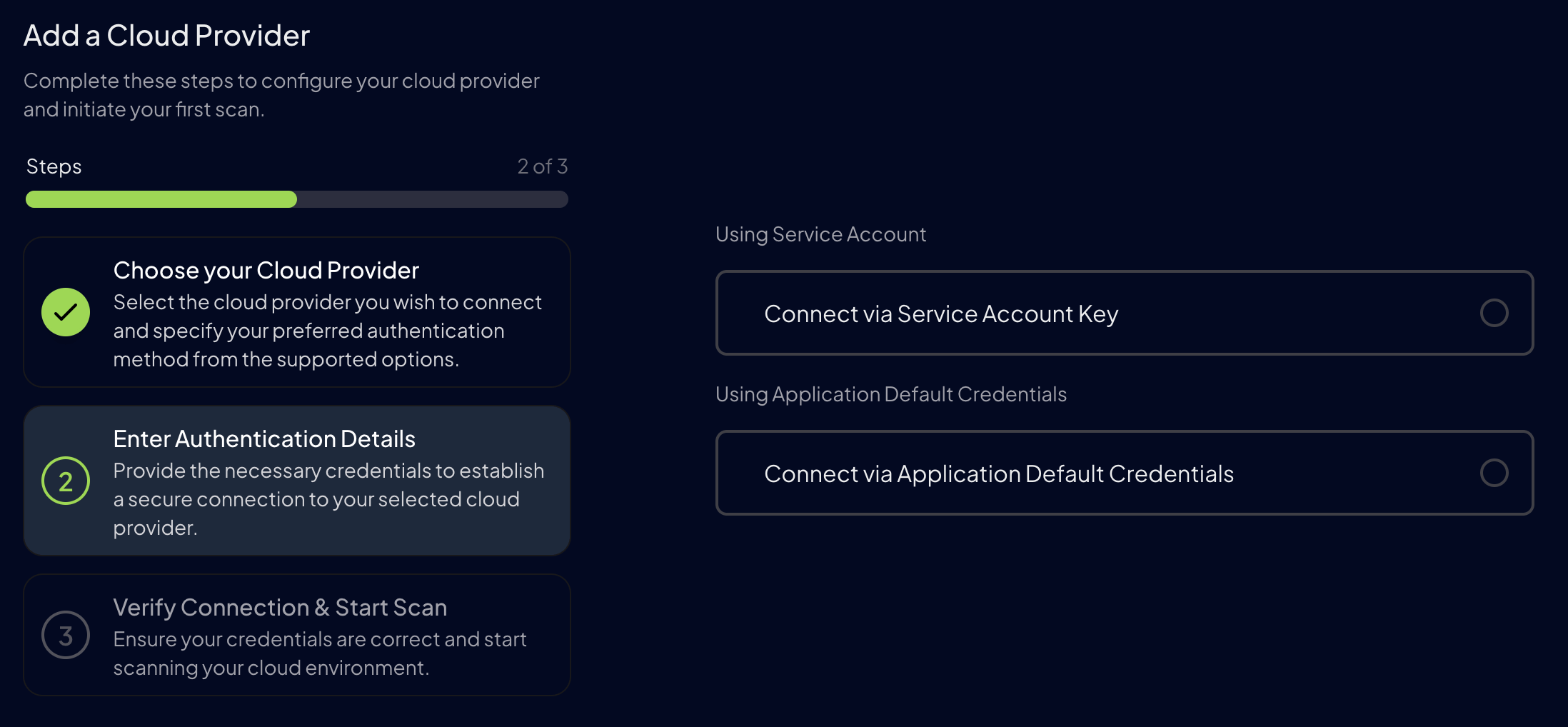 GCP Authentication Methods