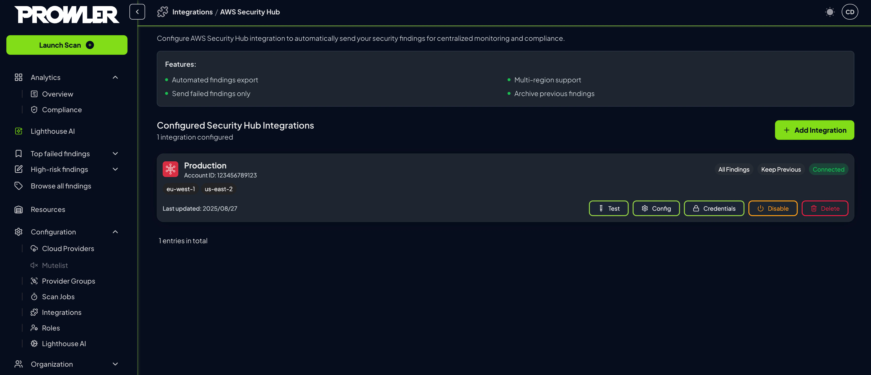 Create integration