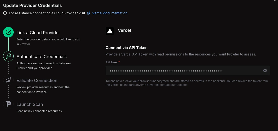 API Token Form