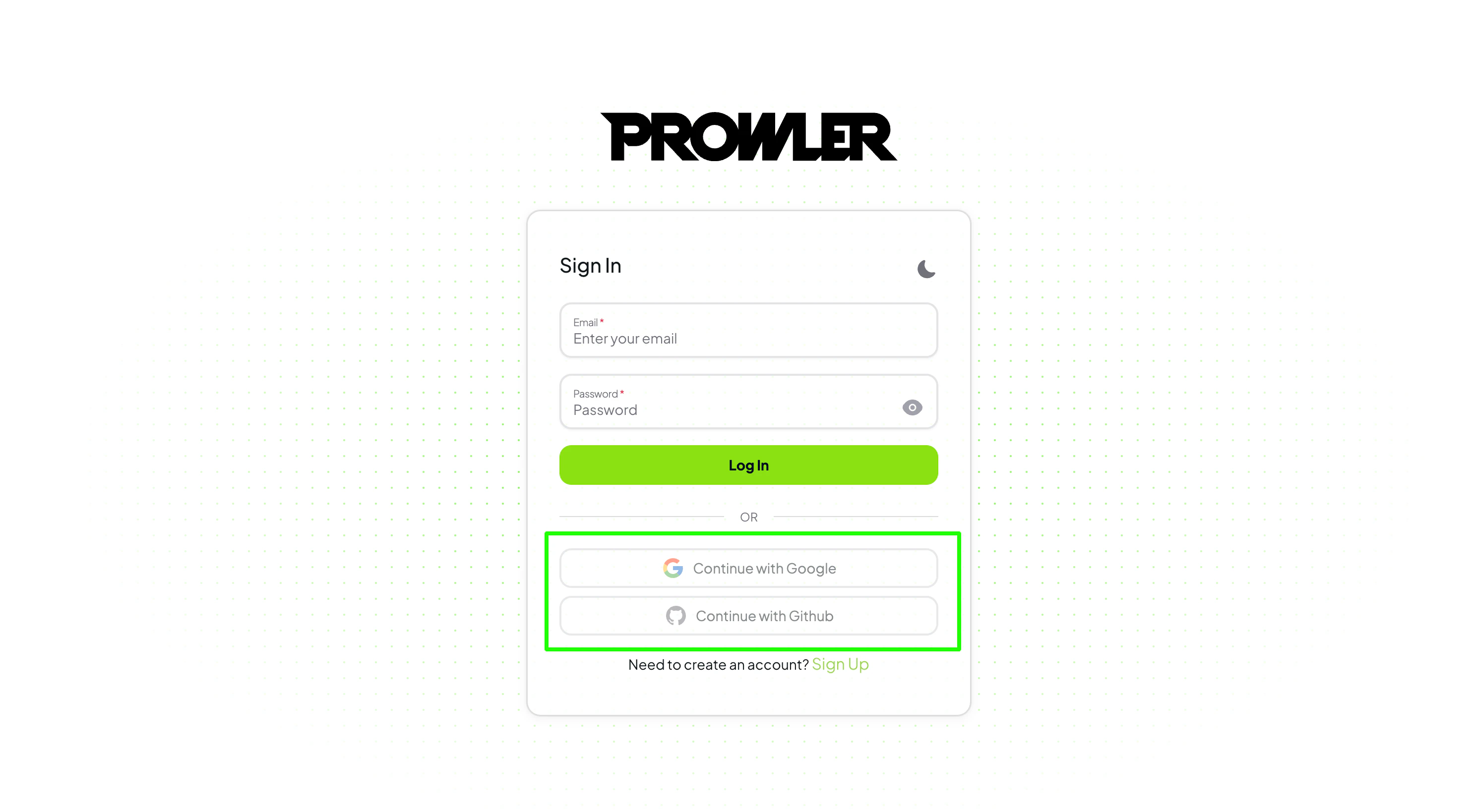 Social login buttons disabled