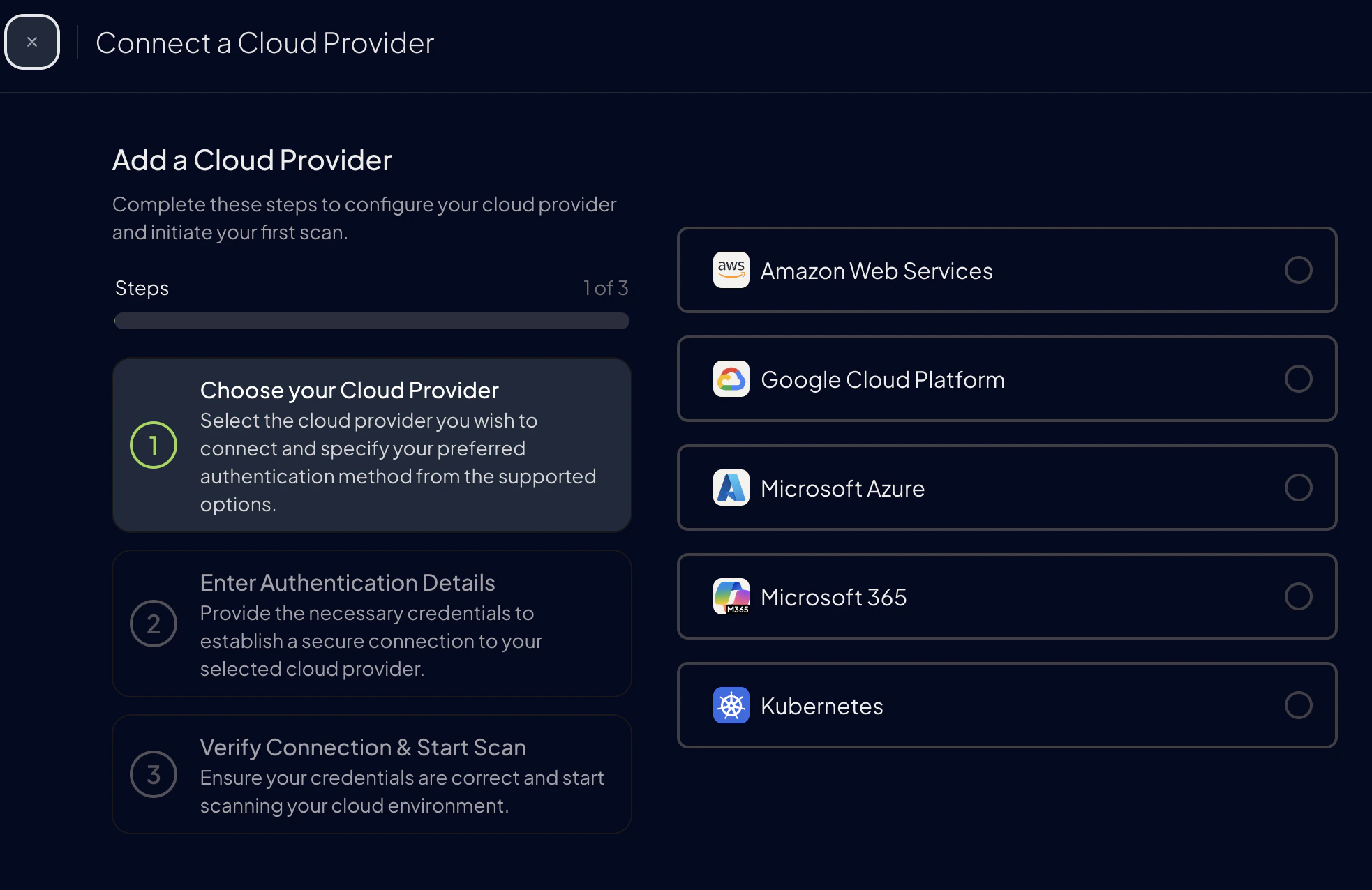 Select a Provider