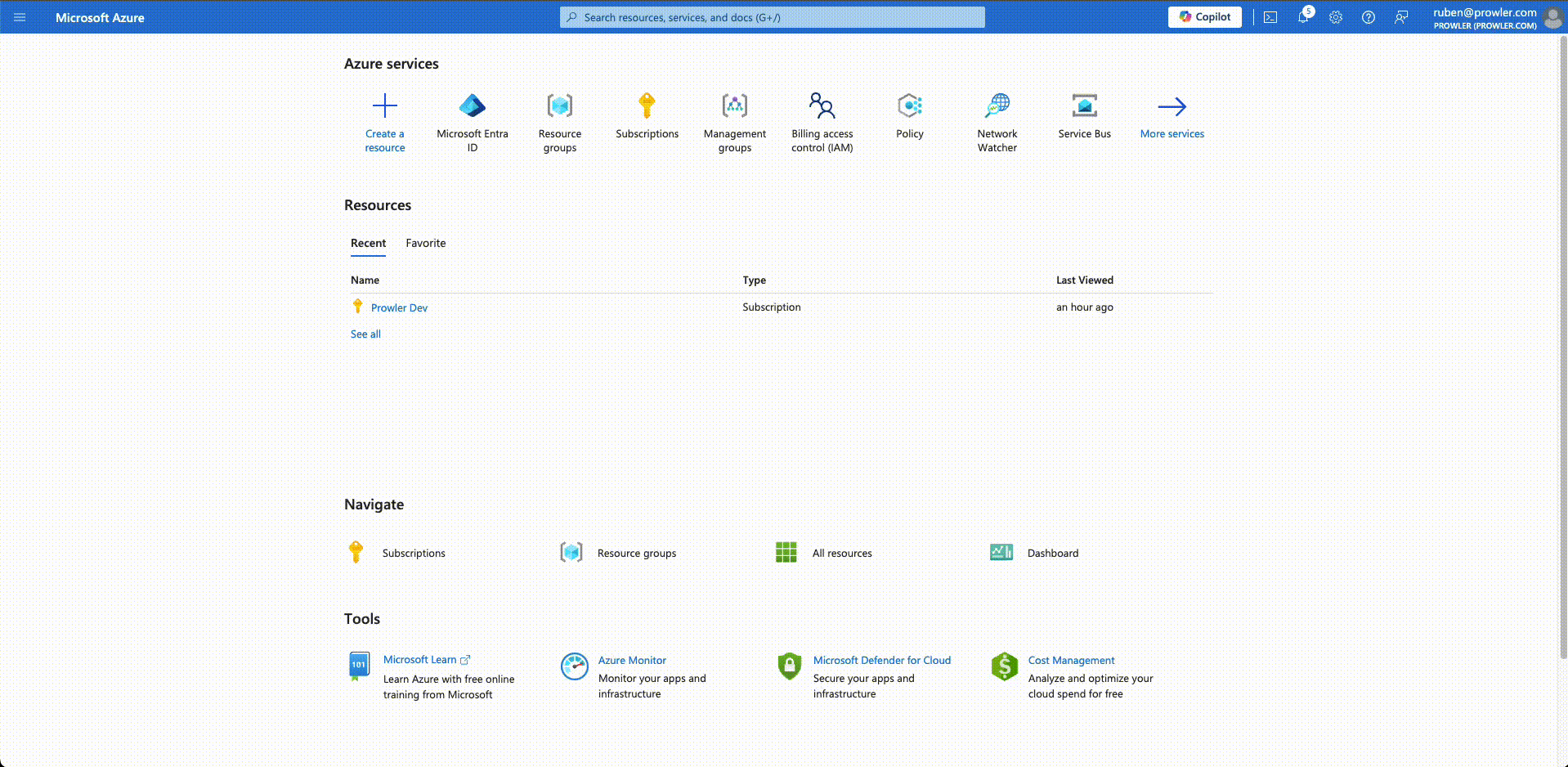 Registering an Application in Azure CLI for Prowler