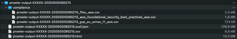 Output folder