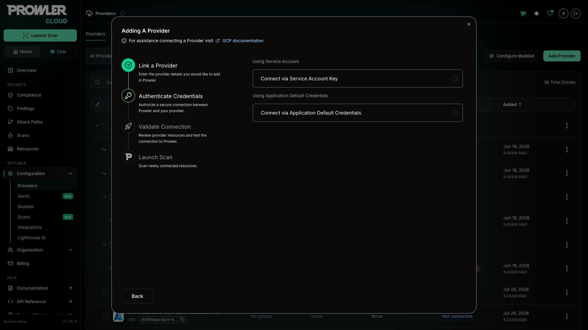 GCP Authentication Methods