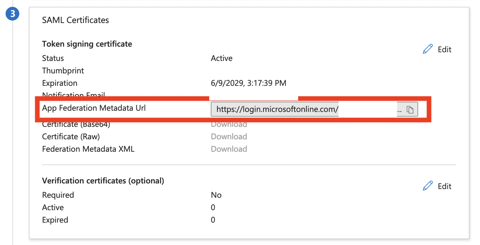 Metadata XML