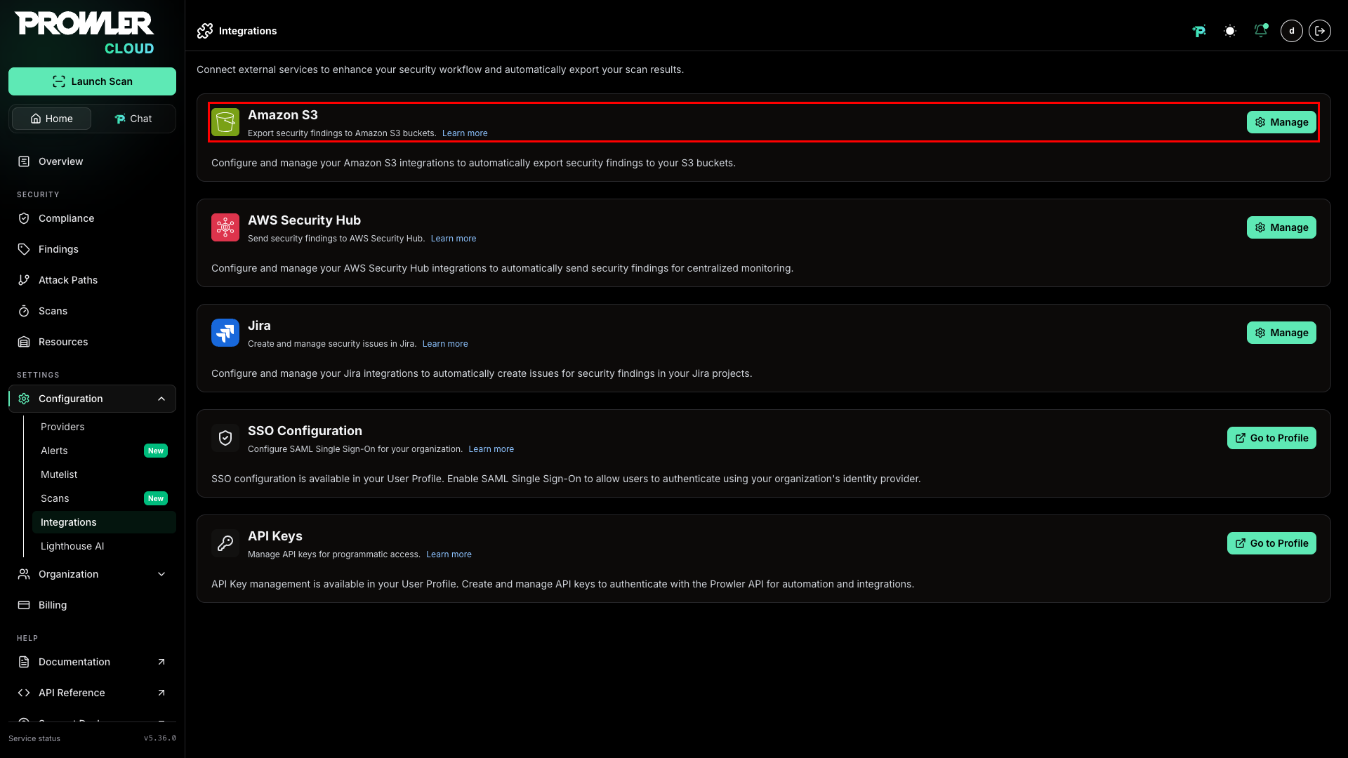 Access S3 integration