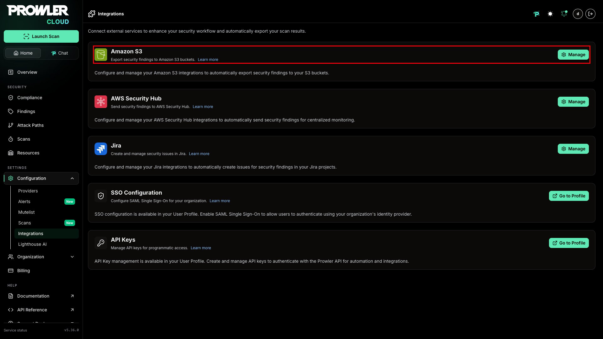 Access S3 integration