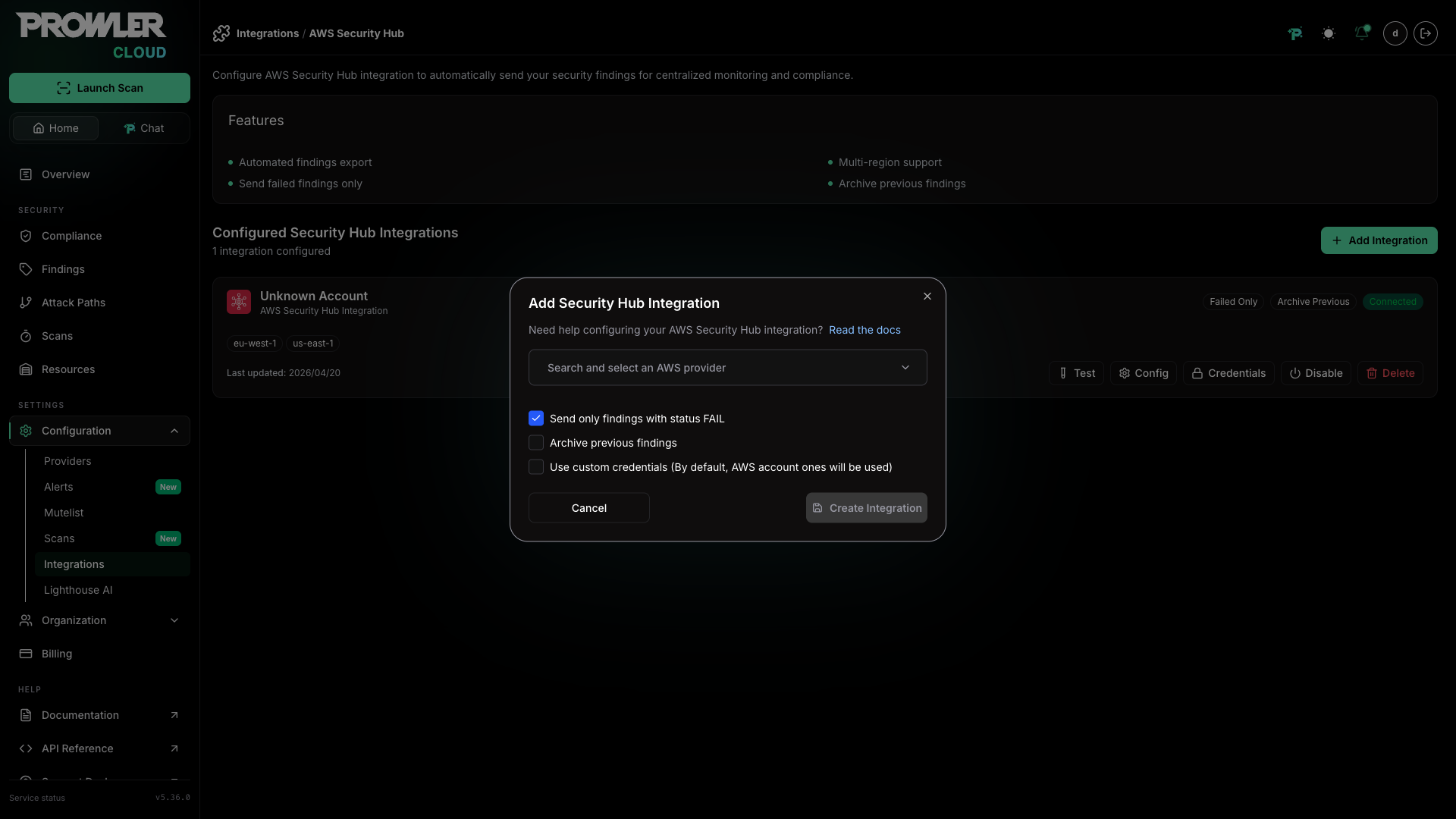 Create integration