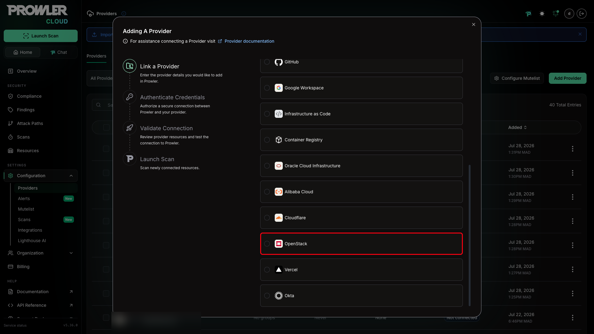Providers List