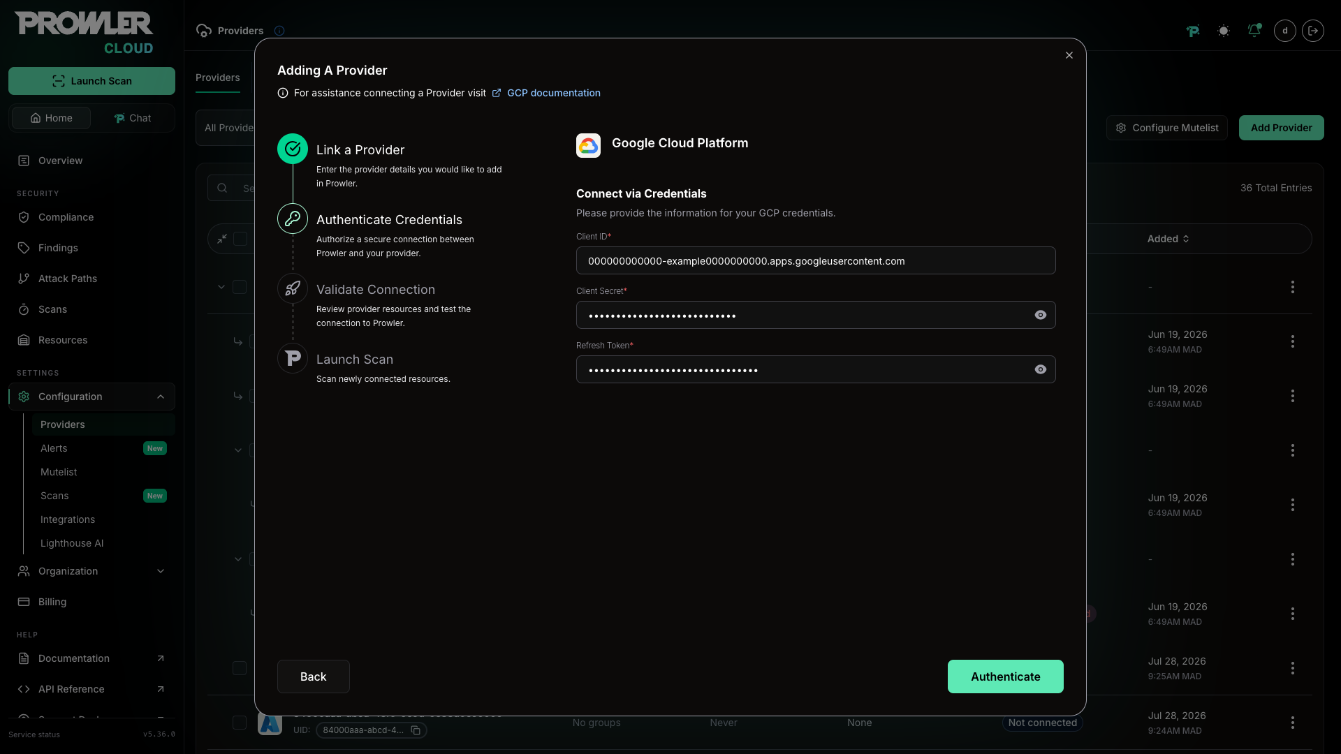 GCP Credentials