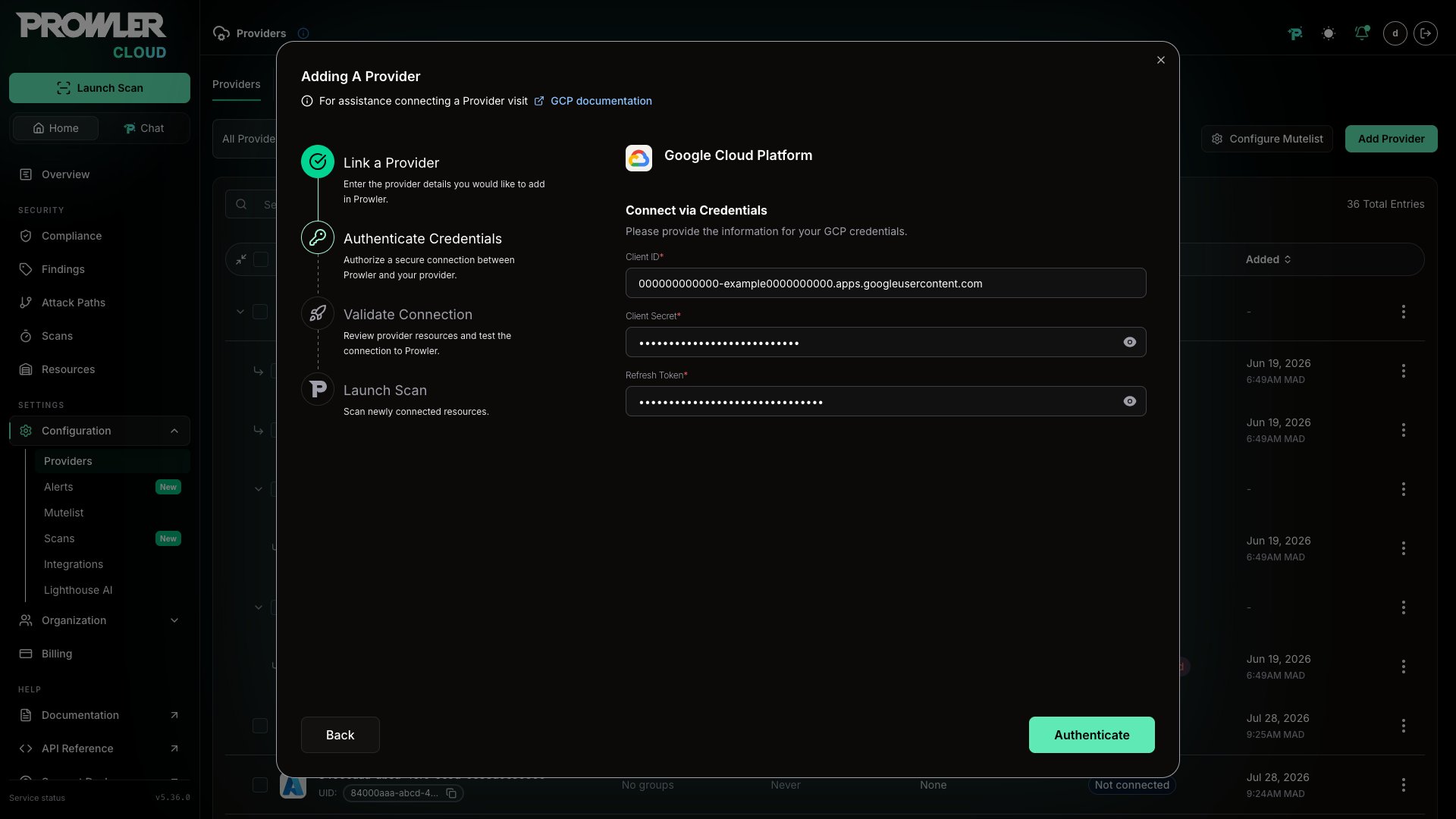 GCP Credentials