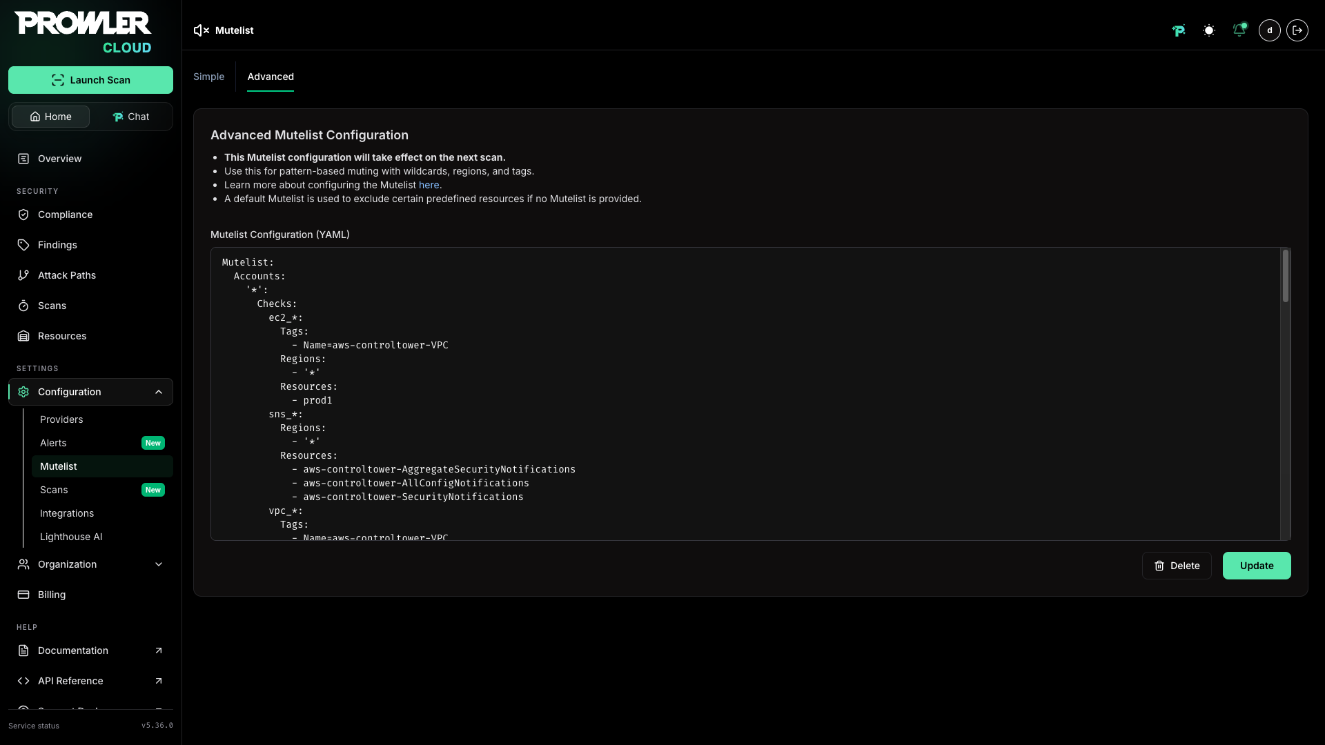 Valid YAML configuration
