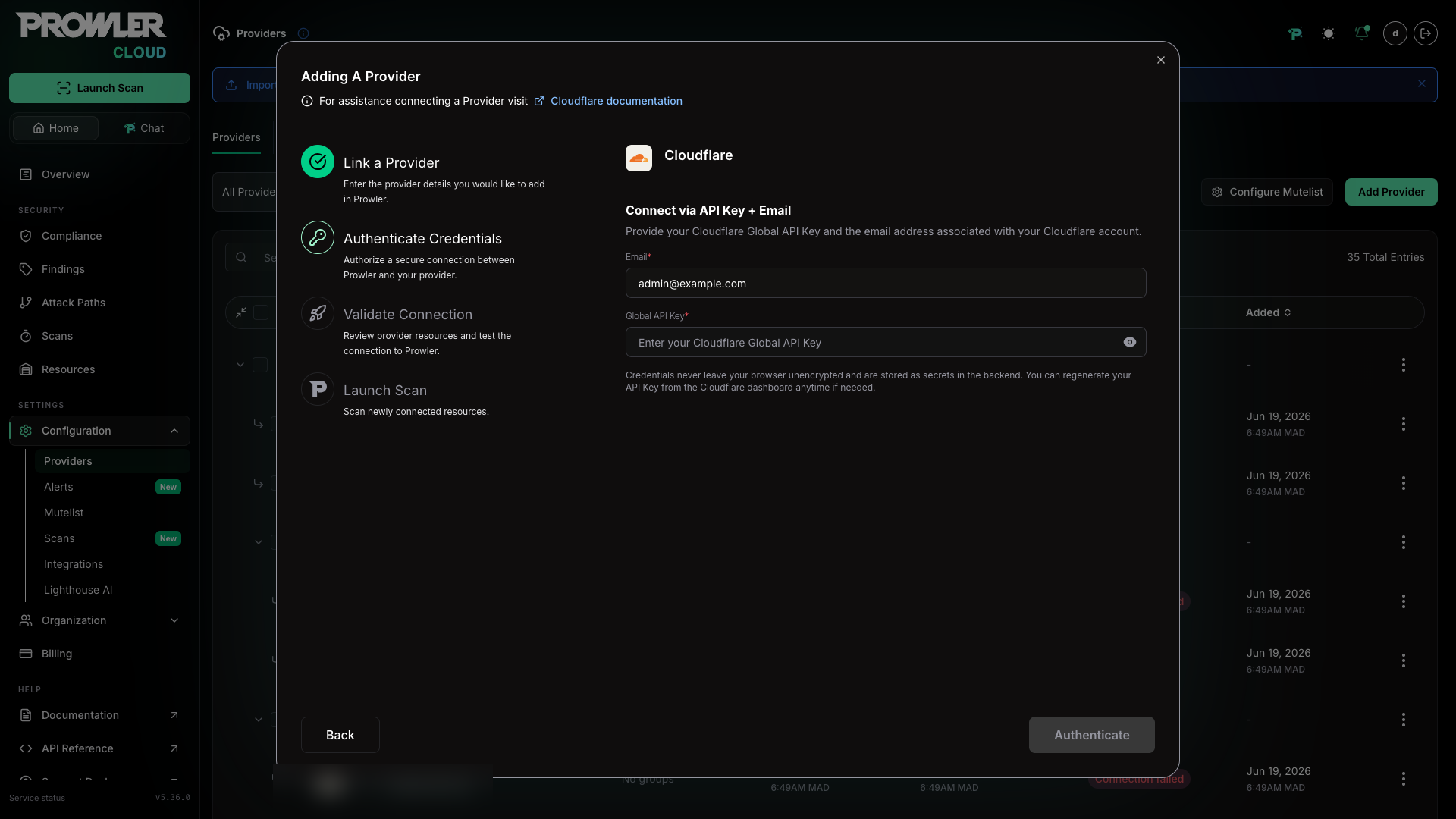 API Key and Email Form