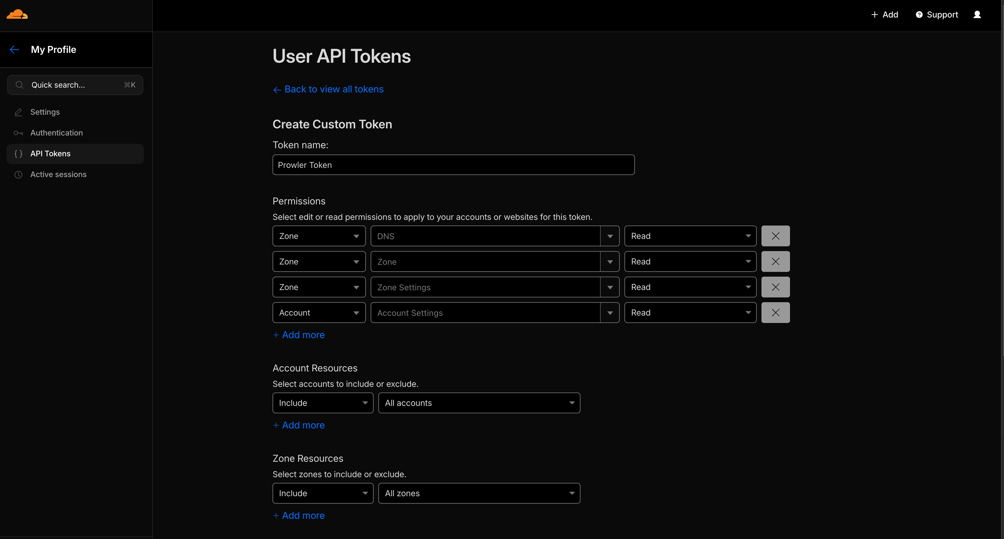 Token Permissions