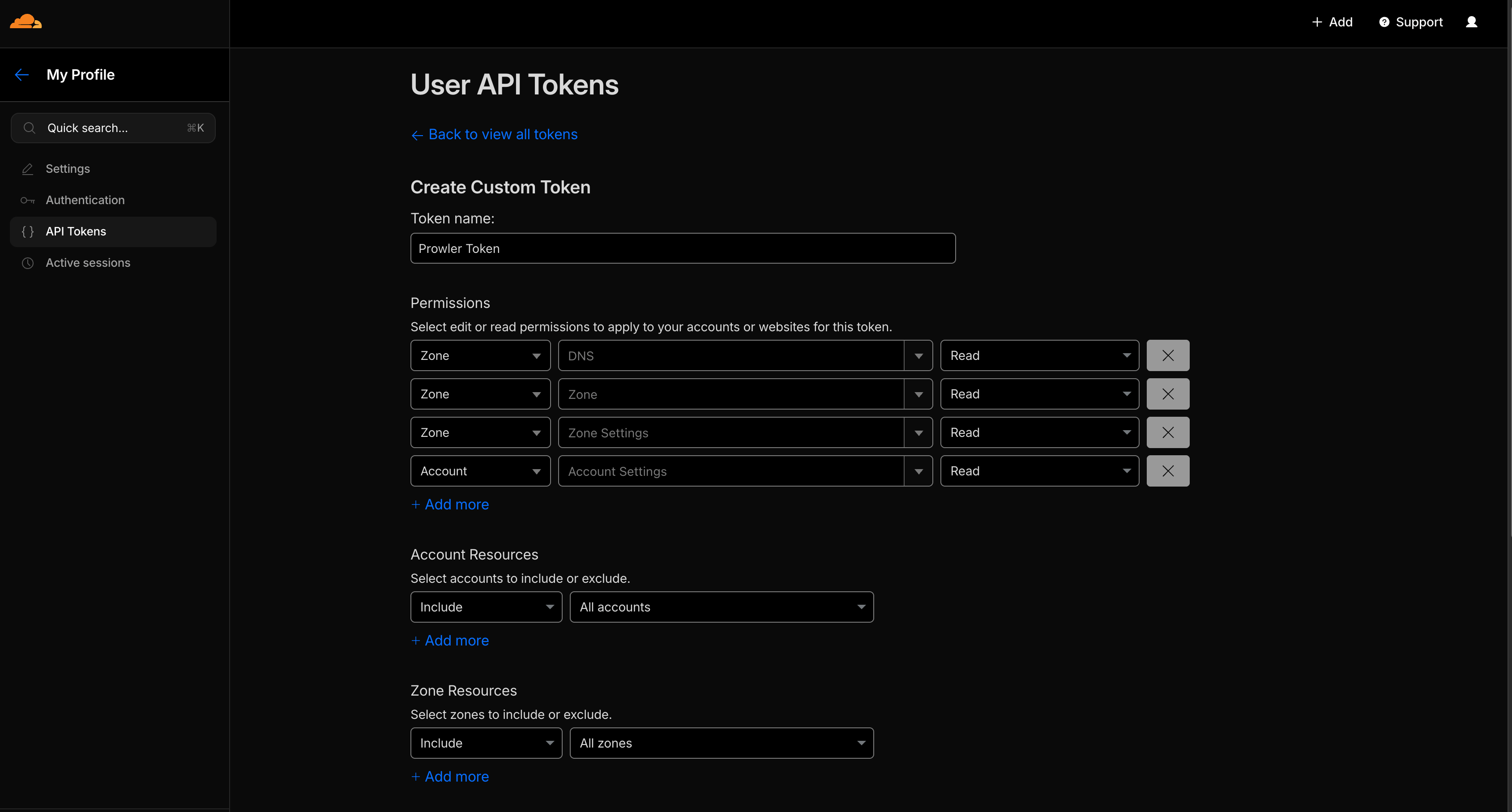 Token Permissions