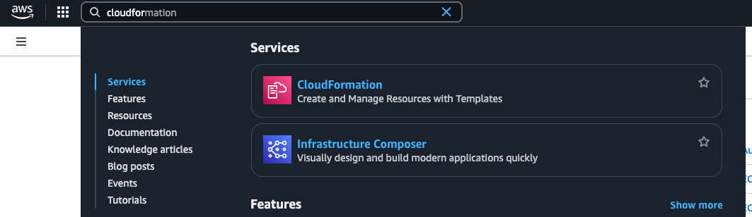 CloudFormation Search