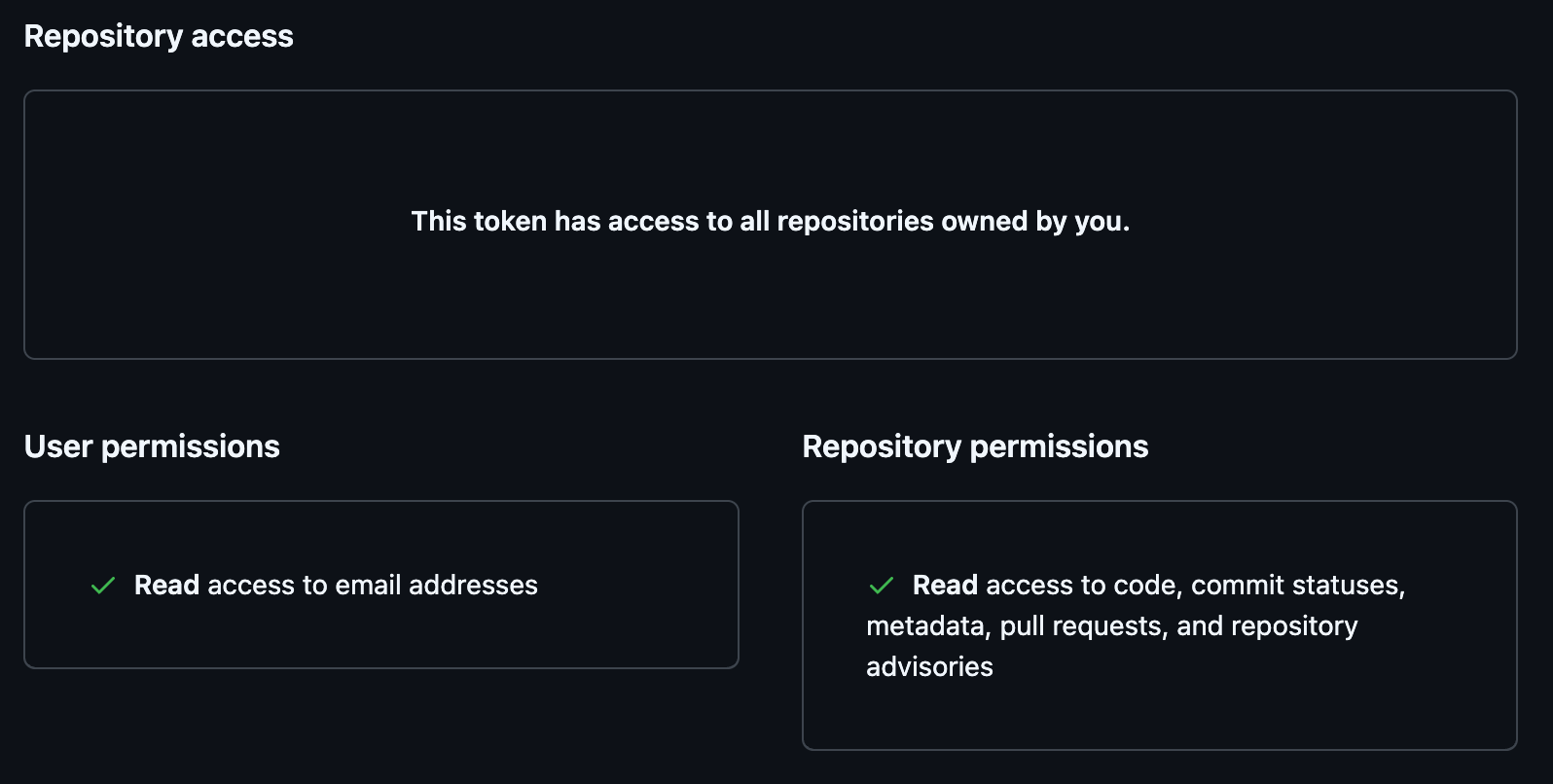 GitHub Fine-Grained Token Permissions