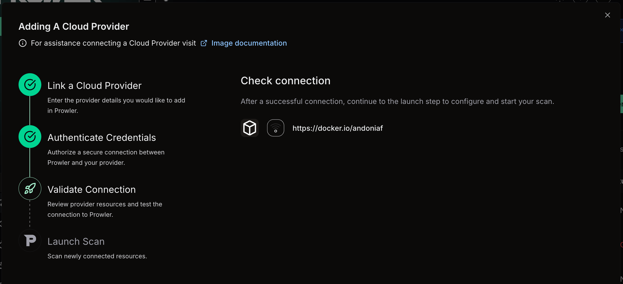 Verify Connection & Start Scan