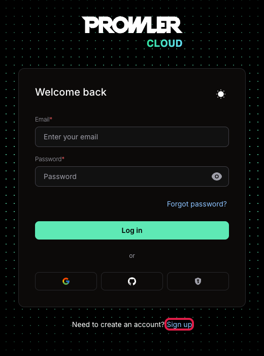 Sign Up Button