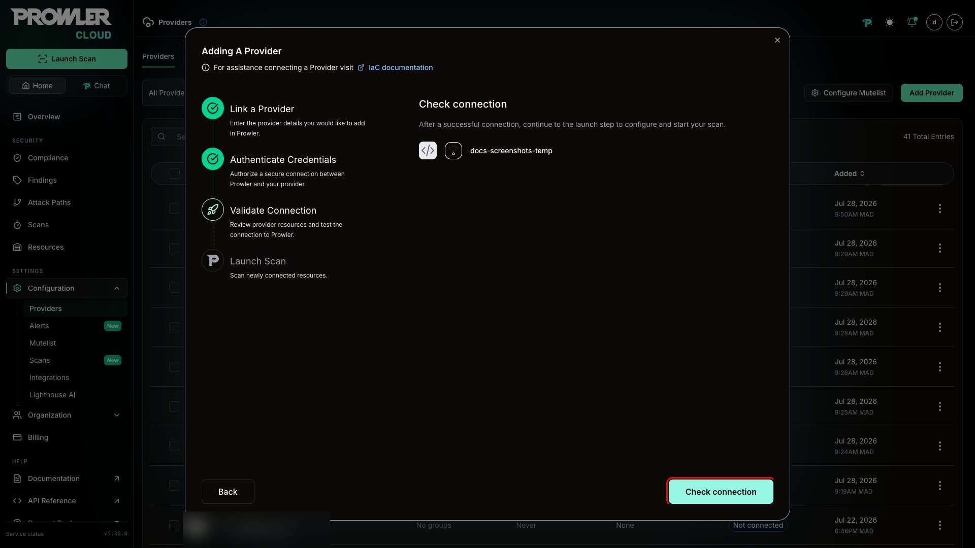 Test Connection