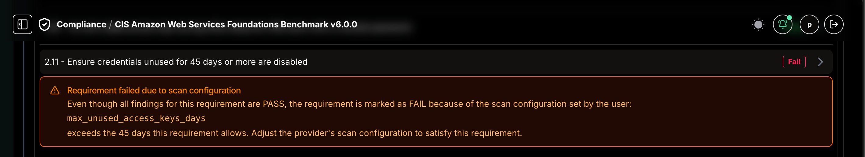 Per-requirement configuration validation