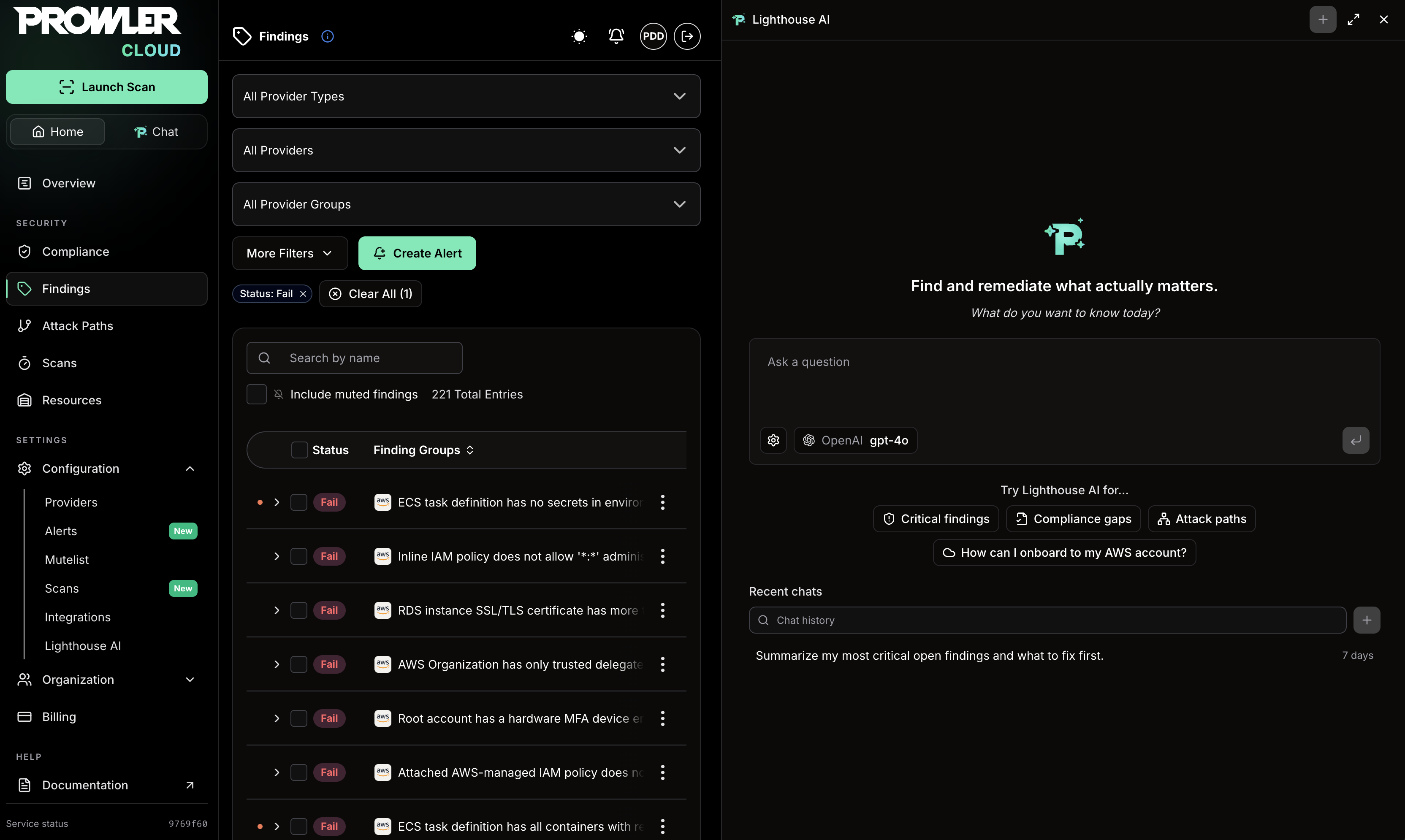 Lighthouse AI side chat