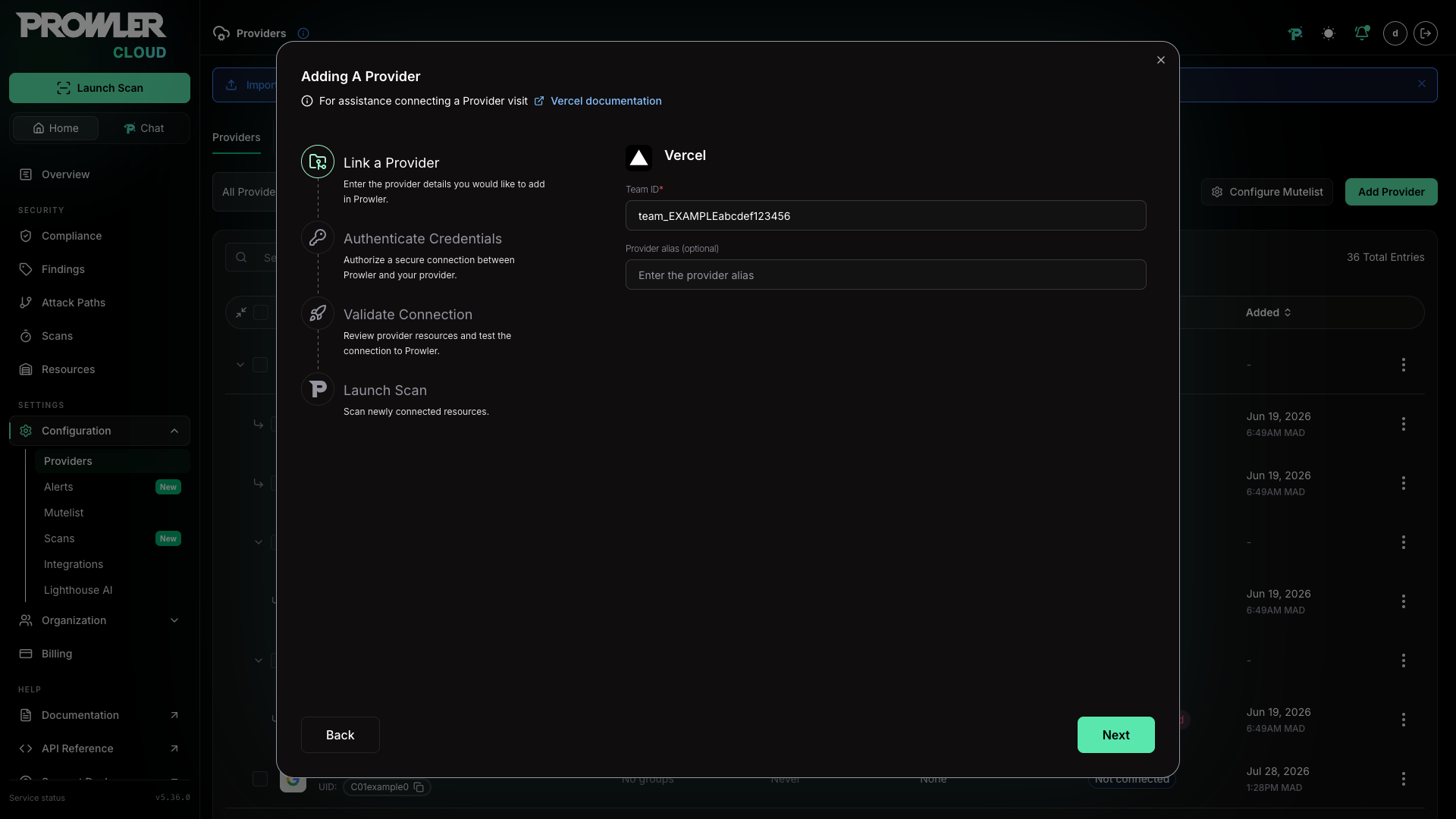 Add Vercel Team ID