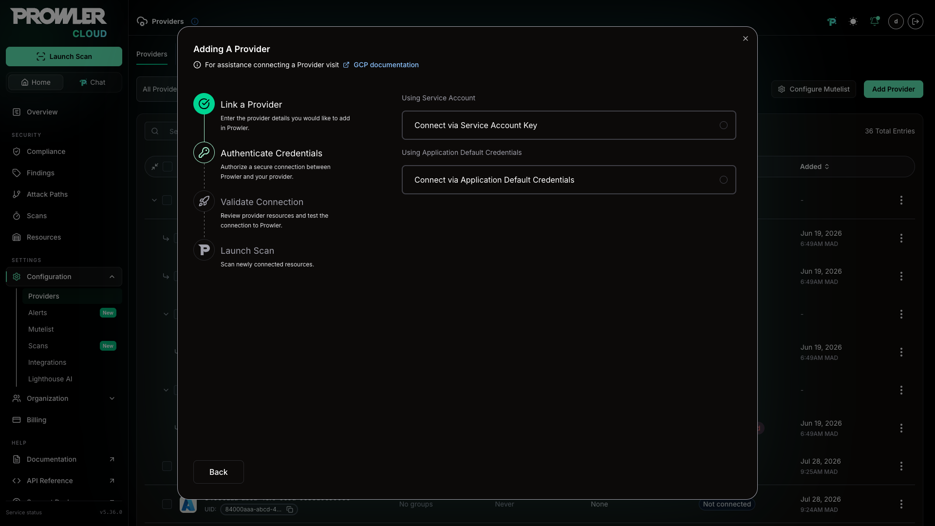 GCP Authentication Methods