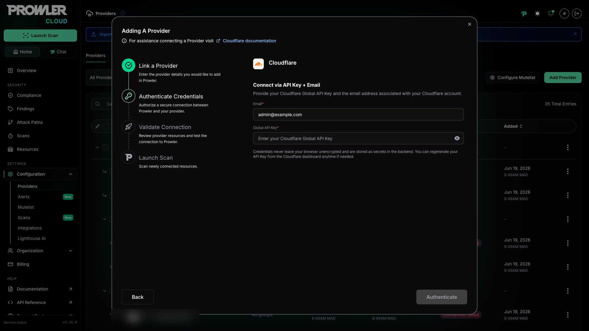 API Key and Email Form