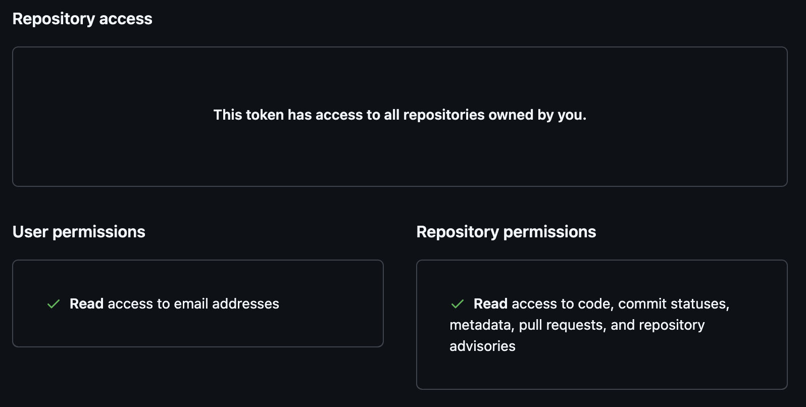 GitHub Fine-Grained Token Permissions