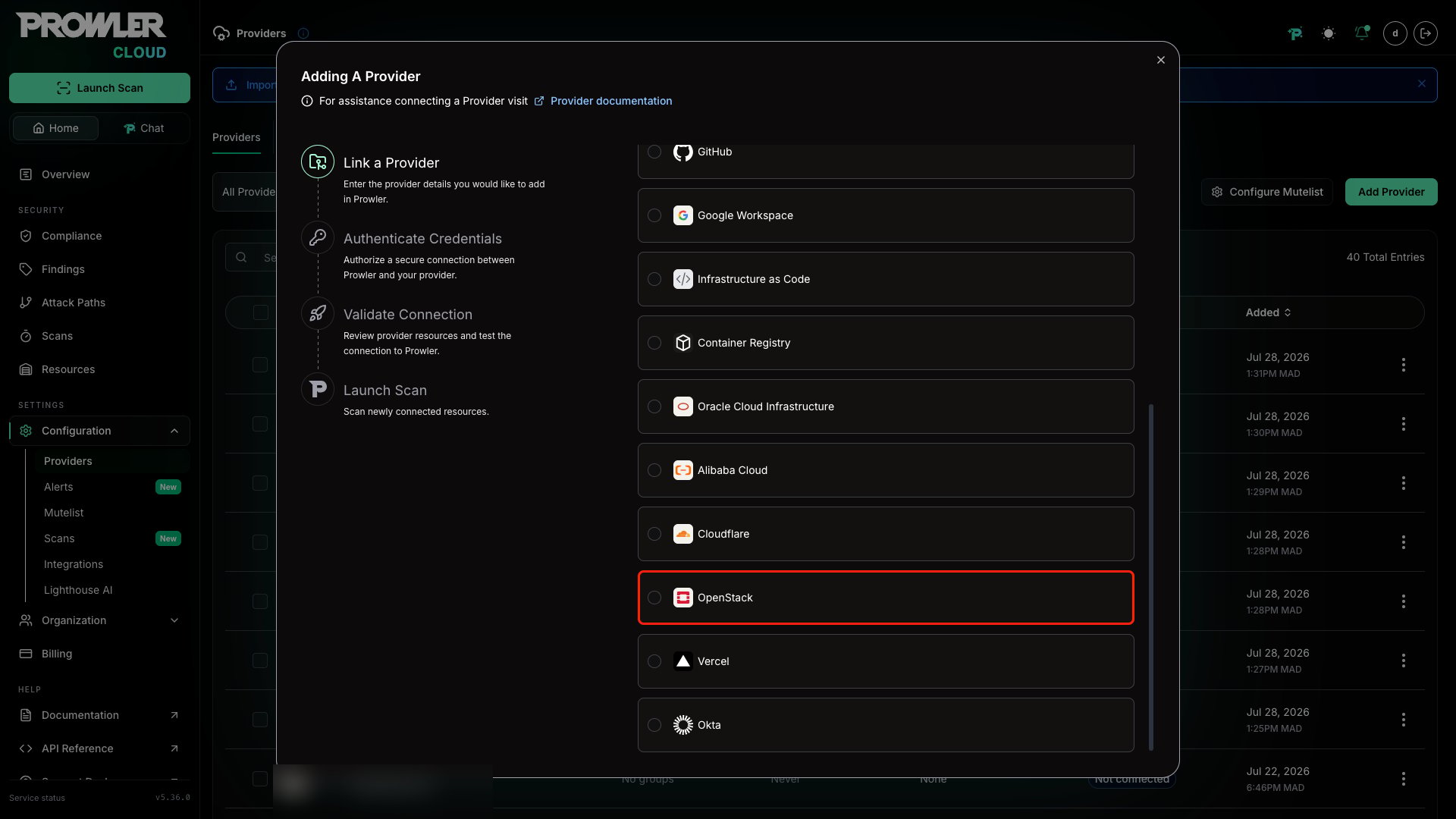 Providers List