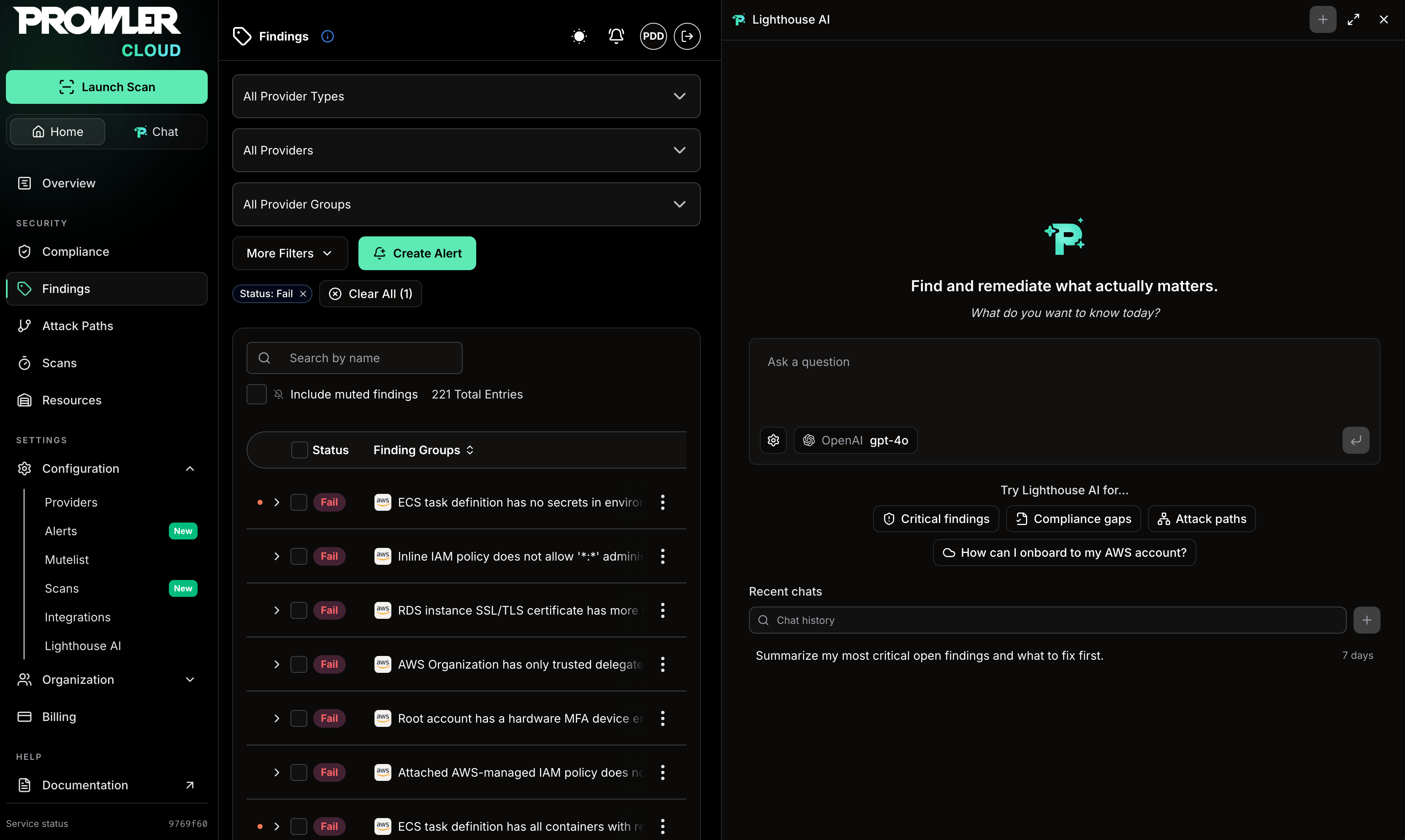 Lighthouse AI side chat