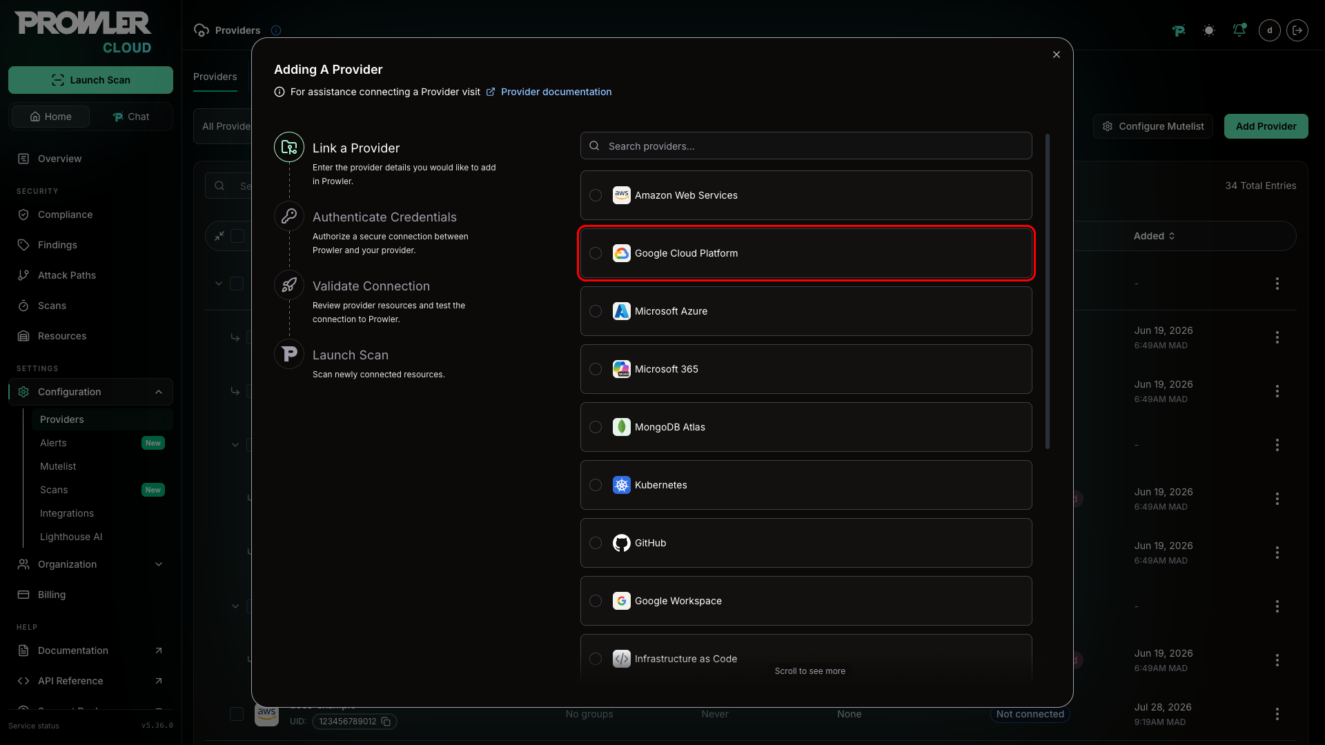 Select GCP