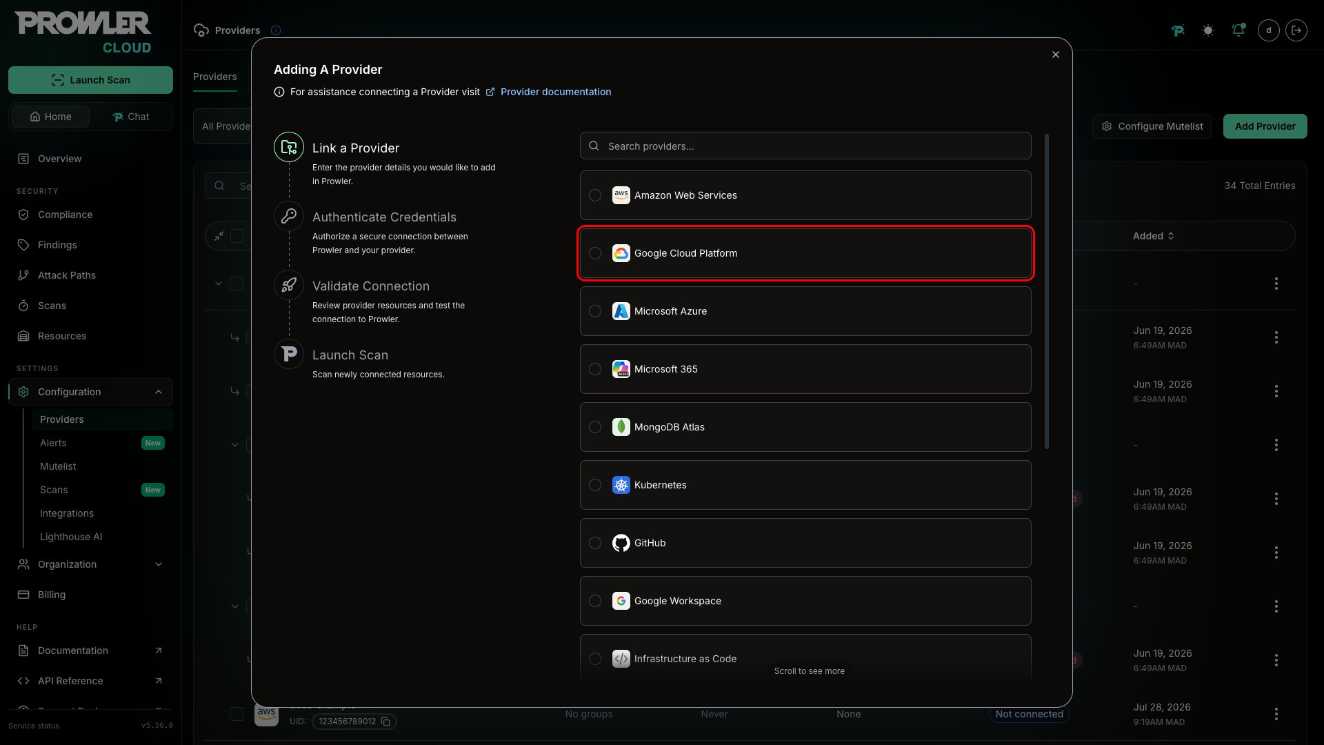 Select GCP