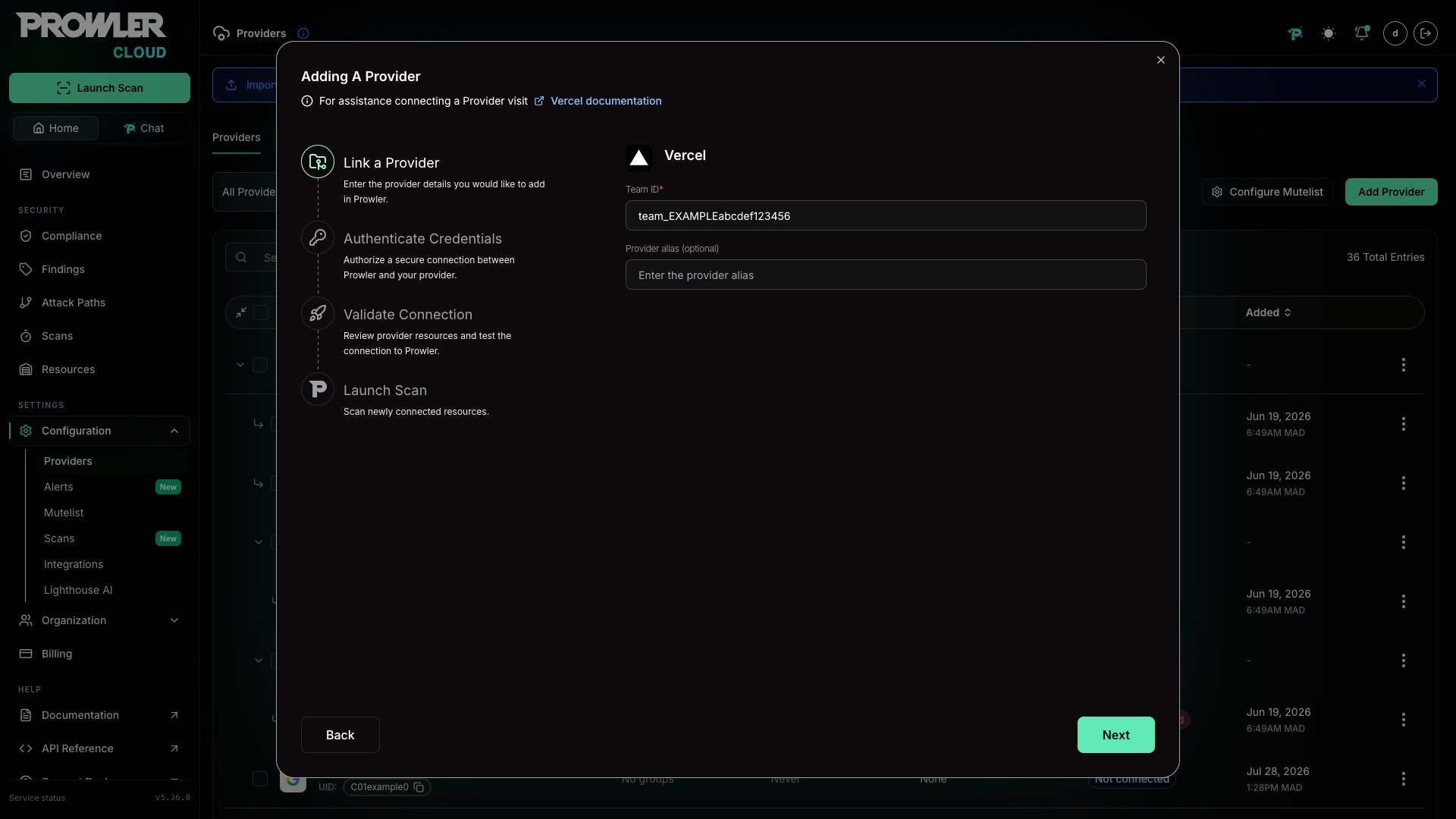 Add Vercel Team ID
