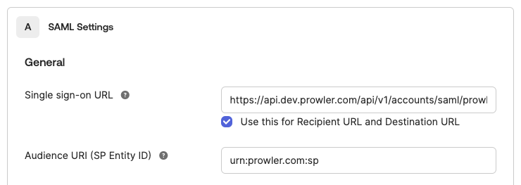 IdP configuration