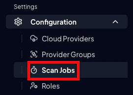 Scan Jobs section