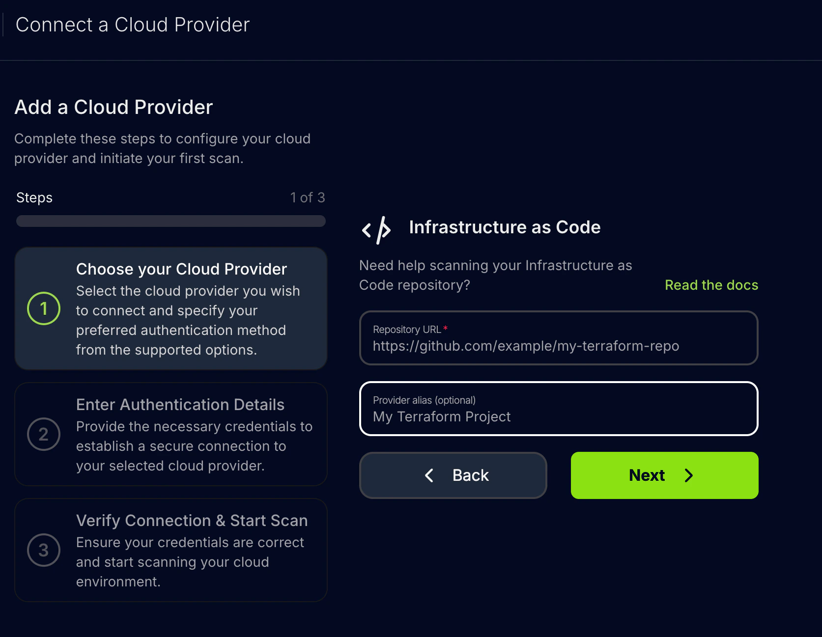 Add IaC Repository URL