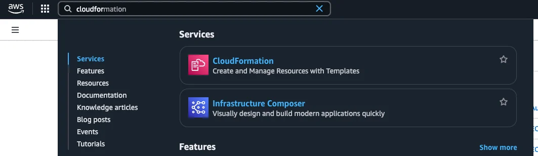 CloudFormation Search
