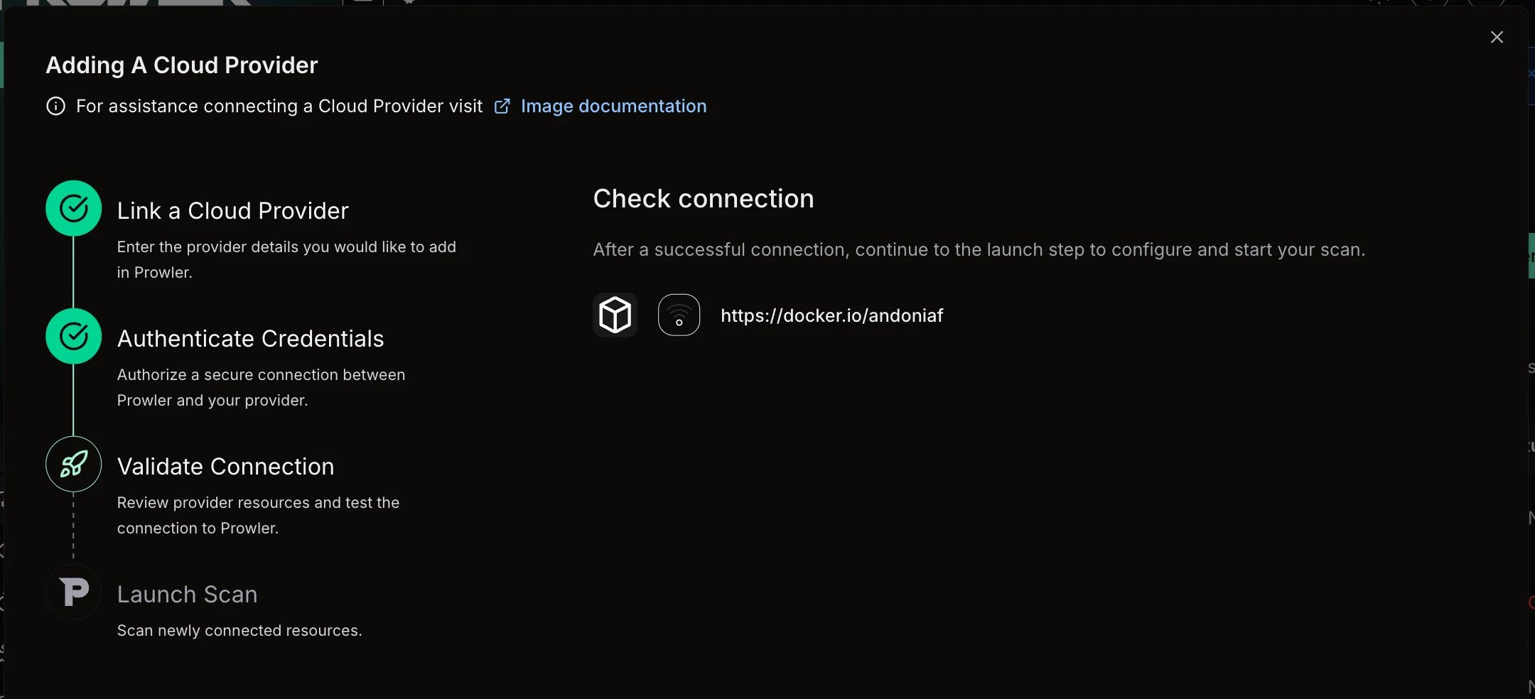 Verify Connection & Start Scan