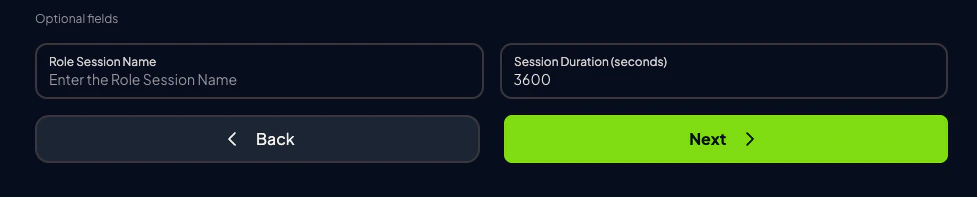 Next button in Prowler Cloud