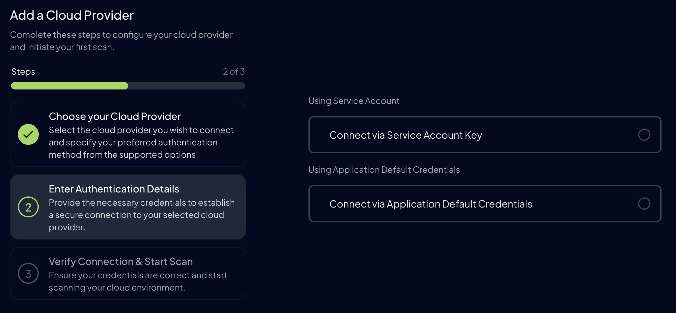 GCP Authentication Methods