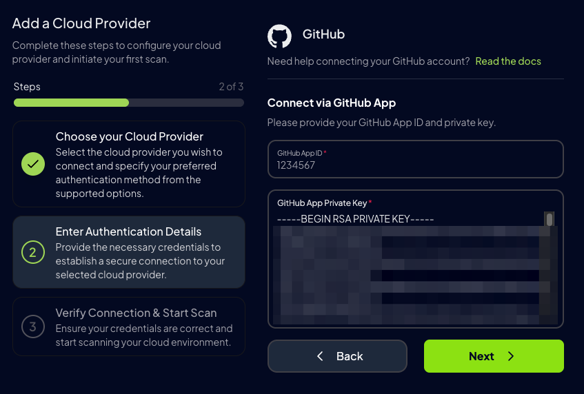 GitHub App Credentials