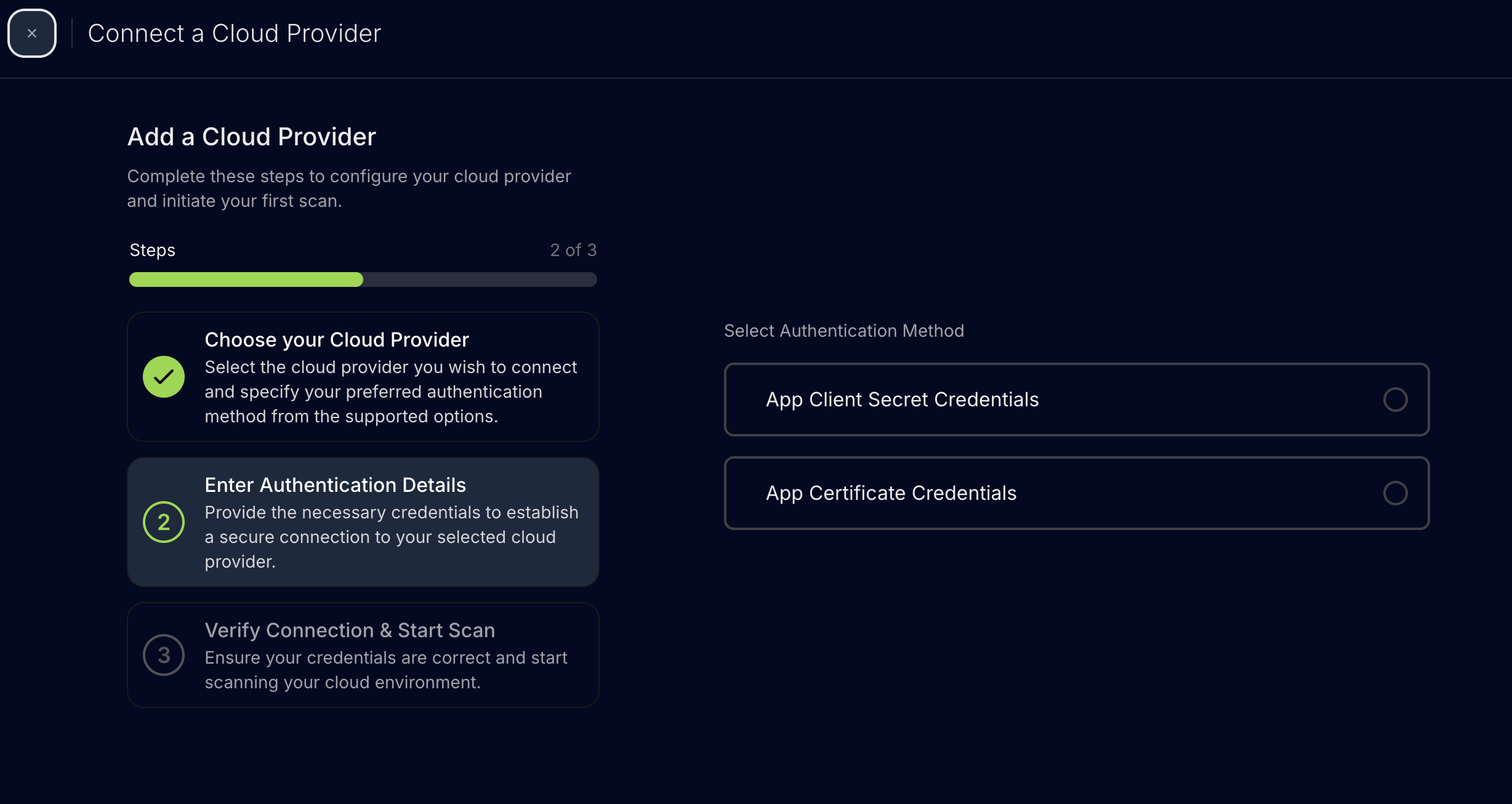 M365 authentication method selection
