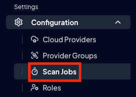Scan Jobs section