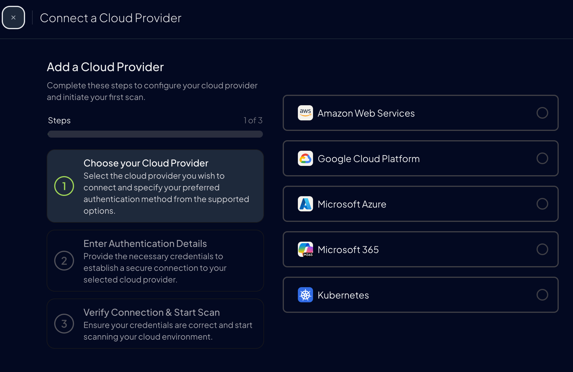 Select a Provider