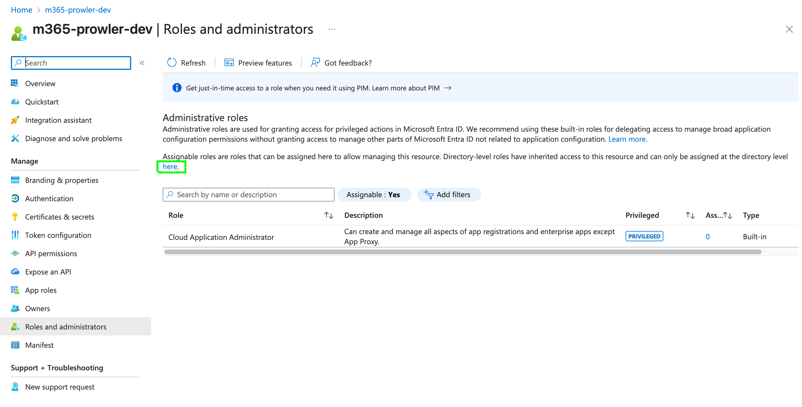 Roles and administrators