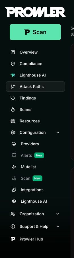 Attack Paths navigation menu entry